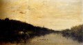 Chevaux Au Bord De L Oise Barbizon Impressionism landscape Charles Francois Daubigny brook